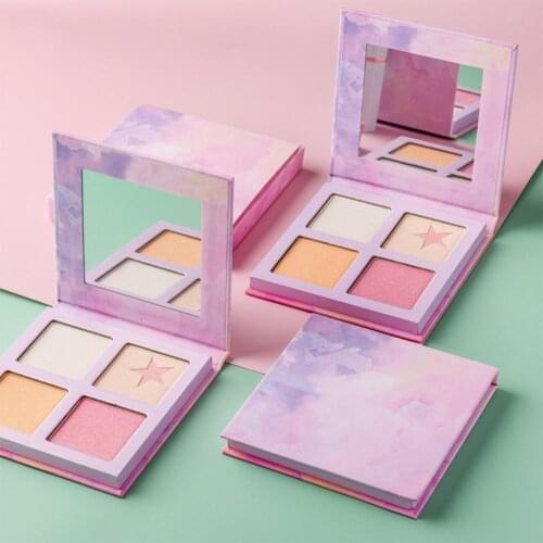 4 Colors Face Brightening Highlighter Contour Powder Eyeshadow Palette Cosmetic Makeup tools beauty tools 2020
