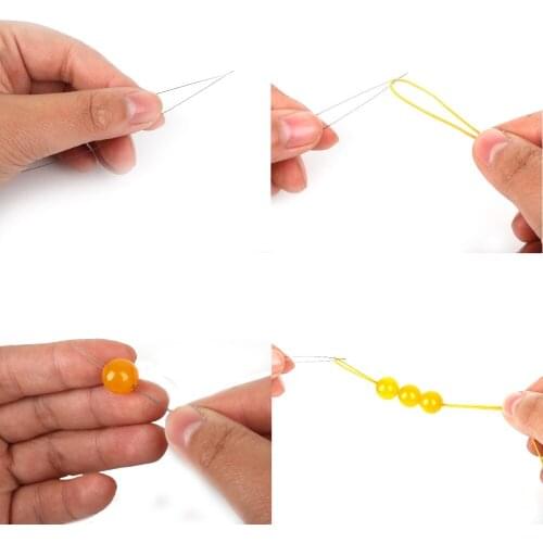 5.5/10.5/12.8cm 5pcs/bag Central Opening Beading Needles Threading Jewelry Tool For DIY Jewelry Finding Handmade Bracelets Pins