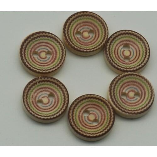 New Arrival 50PCS 2Holes Wooden Buttons DIY Scrapbooking Crafts Sewing Accessories Decorative Buttons Free Shipping