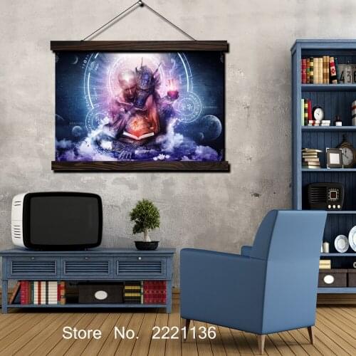 Abstract Artwork Sacred Scroll Painting Modern Home Framed Hanging Wall Decoration Artworks in High Definition Print Poster