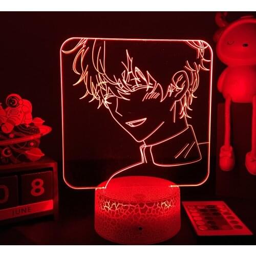 Anime 3d Lamp Who made me a princess Nightlight Philip Robin Figure for Bedroom Decorative Night Light Child Kids Birthday Gift