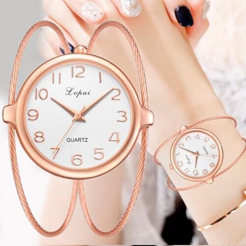 Women Fashion Luxury Watch Bracelet Quartz Dress Watches Rose Gold Small And Exquisite Lvpai Brand Ladies Casual Clock