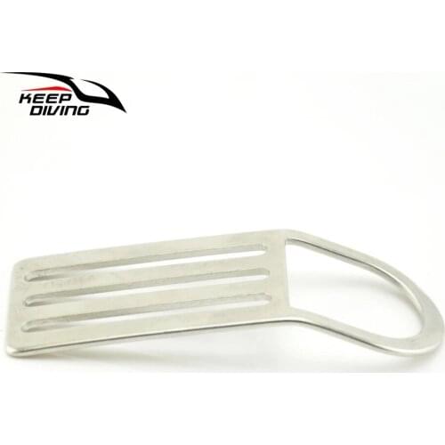Keep Diving 316 Stainless Steel Scuba Diving Belt with D-ring Webbing Strap Keeper Ring Holder Wing BCD Accessories