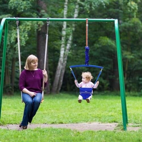 Baby Jumper Exerciser Safety Swing Hammock Seat Outdoor Baby Swing With Saddle Seat Kids Fun Toy For Indoor And Outdoor