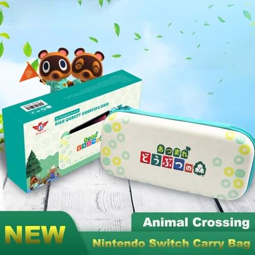 Nintend Switch Travel Carrying Bag NS Accessories Bag Cases Game Card Case Portable Storage for Nitendo Switch Animal Crossing
