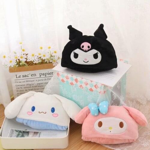 Hobbies Stuffed Animal Plush Movies Sanrio Series Kuromi Cinnamoroll Cloak, Hood, Bath Towel, Bathrobe, Absorbent Towel, Blanket