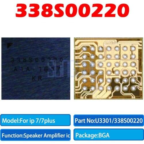 10pcs/lot 100% Original For iPhone 7 7Plus U3402 U3502 Small Audio IC Sound Ringing Codec Chip 338S00220
