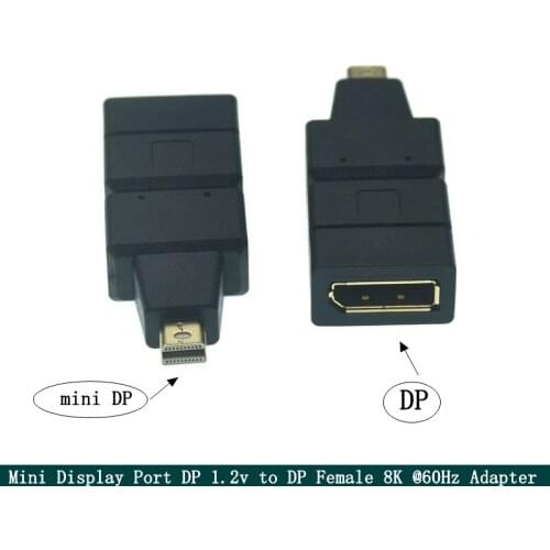 Mini Display Port DP 1.2v to DP Female Adapter Converter to Male 8K @60Hz DP Video For Laptop Computer Monitor Projector adapter