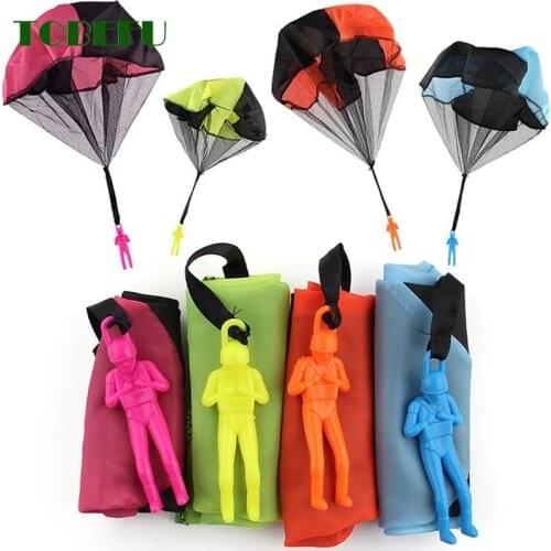 TOBEFU Mini Hand Throwing Soldier Parachute Outdoor Fun Sports and Entertainment Toys For Children Educational Kids Play Fun