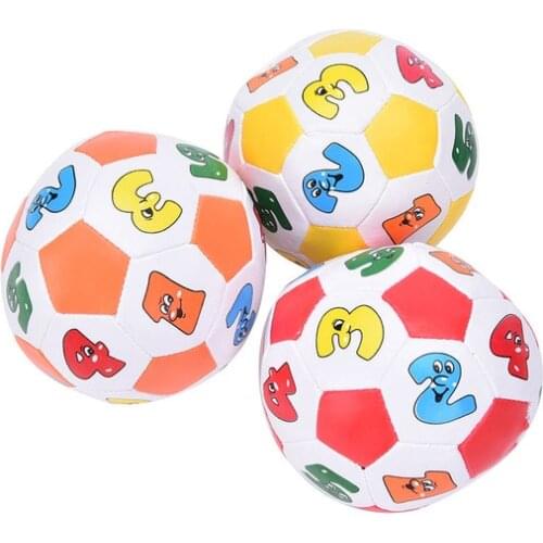 New 2018 Soft Baby Kids Educational Toys Ball Baby Learning Colors Number Rubber Ball Plaything For Children 1PCS