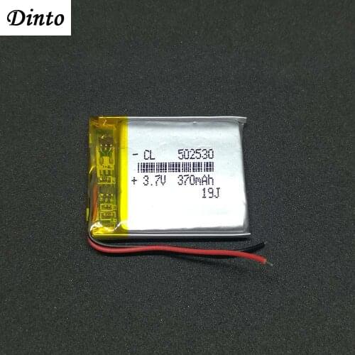 370mAh 3.7V 502530 Rechargeable Lithium Li-ion Polymer battery 052530 Li-po Batteries for MP3 MP4 MP5 GPS DVR Toys LED Light