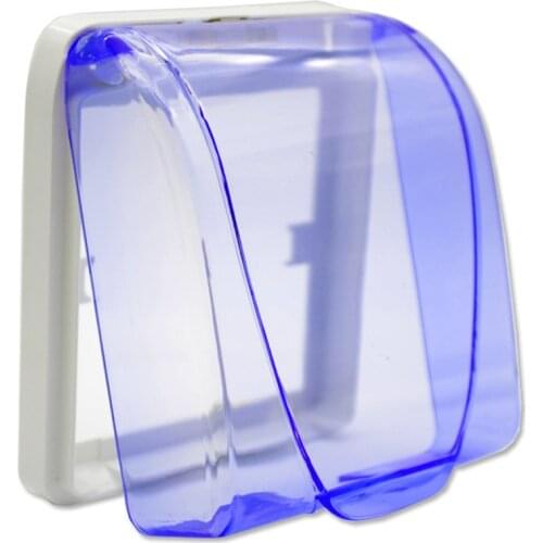 Plastic Switch Waterproof Cover Box Wall Light Socket Doorbell Flip Cap Cover For Home Jw