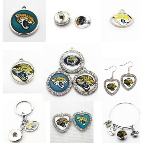 Football Jacksonville Dangle Charms Jaguar Mix Style DIY Pendant Bracelet Necklace Earrings Jewelry Making Accessories