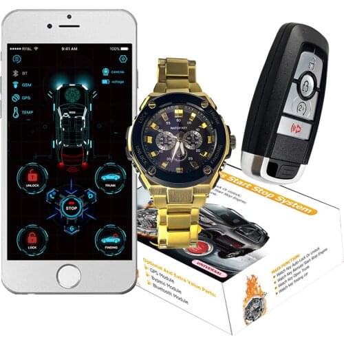 Drop Shipping KOL Cardot Gsm Gps Smart Pke Remote Car Key Engine Starter Start Stop Keyless Entry System Car Alarm