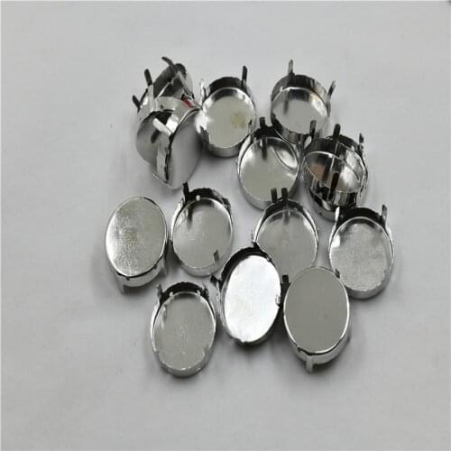 20mm 25mm 27mm 35mm Empty Casing Setting for large rhinestones round shiny big stone Jewelry Decoration Accessories