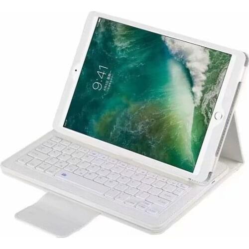 Removable Wireless Bluetooth Keyboard Leather Case for Apple iPad pro 10.5 inch A1701 A1709 PU Leather Cover+gift