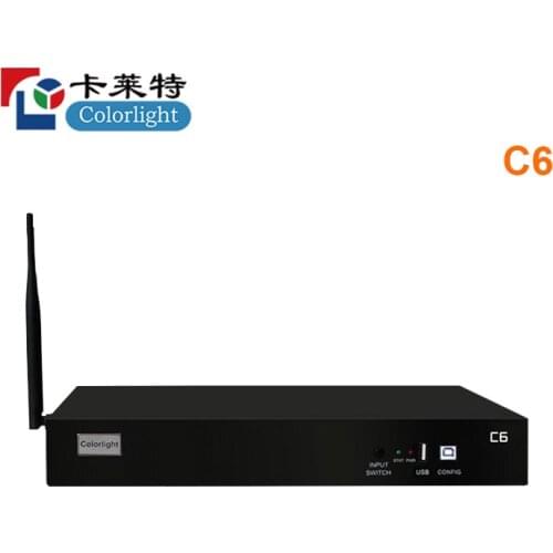 Led player controller box colorlight C6 asynchronous support WIFI LAN 3G/4G and colorlight led receiving card
