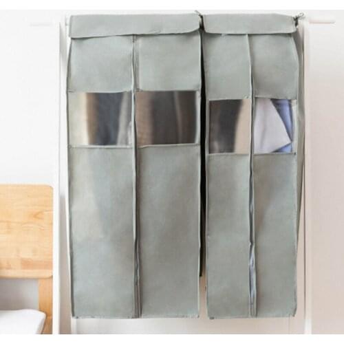 Thickened Clothes Hanging Dust Cover Dress Suit Coat Storage Bag Case Organizer Wardrobe Dress Clothing Hanging Dust Cover