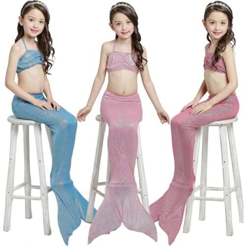 YY4075 Wholesale Childrens Mermaid Tail Swimsuit Gift Pack Fins Mermaid Costume Cosplay