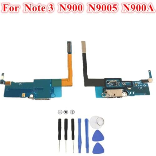 1Pcs Replacement USB Charging Port Socket Dock Microphone Connector Flex Cable For Samsung Galaxy Note 3 N900 N9005 N900A T P