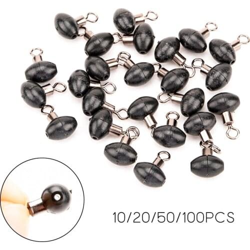 10/20/50/100Pcs Pulley Beads Tackle Zip Rig Slider Swivel Clip Line Rigs For Sea Fishing Minimising Tangles Marker Float Pesca
