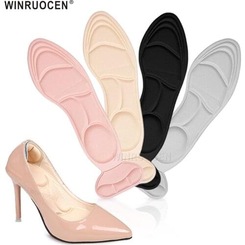 2pcs Insole Pad Inserts Heel Post Back Breathable Anti-slip for High Heel Shoe breathablemassage Shoes Insoles Memory Foam
