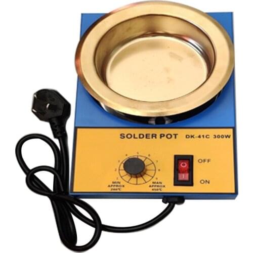 220V 300W Solder Pot Tin Melting Furnace Thermoregulation Soldering Desoldering Bath 100-550 Centigrade Temperature Controlled