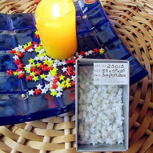 300pcs Wholesale custom miniature murano glass pentagram shape ornaments Christmas Wedding Aquarium vase decoration accessories