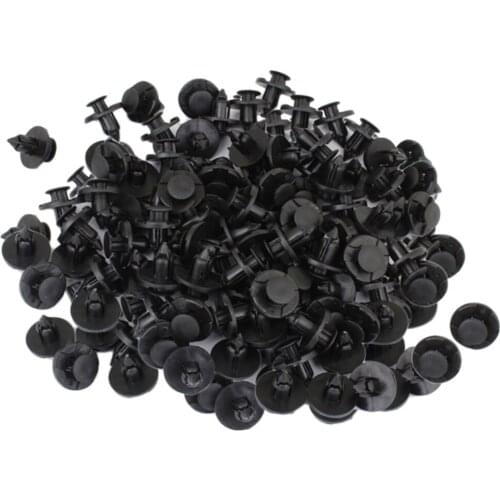 50 Pairs 7mm Car Nylon Push-type Pin Rivet Trim Clip Body Moulding