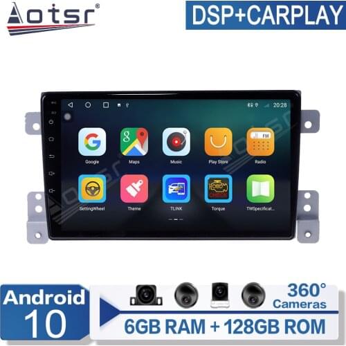 6+128G Android 10 For Suzuki Grand Vitara 3 2005-2015 Car Multimedia Player Radio GPS Navigation Auto Stereo Recorder