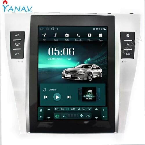 Car radio audio 2DIN Android stereo receiver FOR TOYOTA Camry 2011 tesla style car GPS navigation auto multimedia video player