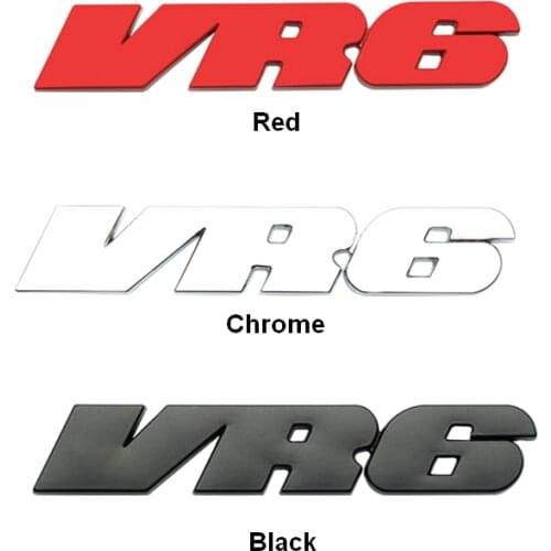 Metal Alloy VR6 Car Sticker Emblem Badge Embleme Emblema Auto Sticker