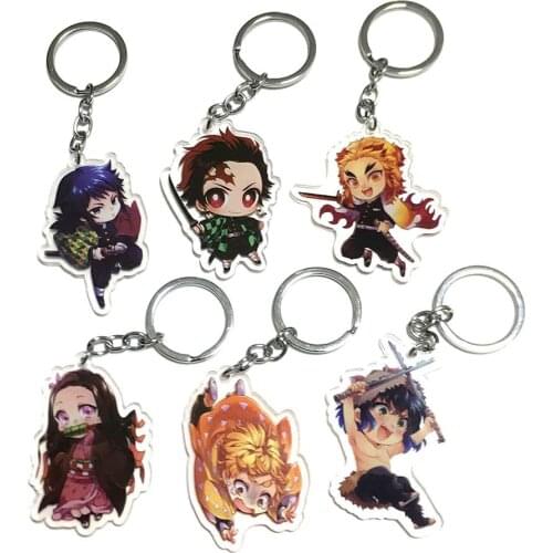 Demon Slayer: Kimetsu no Yaiba Japanese Anime keychain Acrylic strap/charms/Key ring D459-2