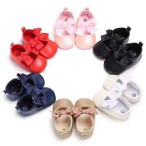Pudcoco Baby Dress PU Shoes for Toddler Baby Shoes Princess Children Kids Girl Dress Shoes Flats Wedding Party