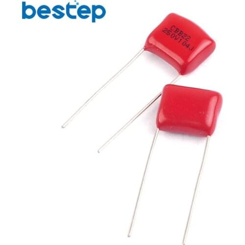20PCS CBB CL Capacitor 250V 104K 0.1UF Pitch 10MM