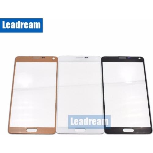 Leadream 100Pcs/lot Free DHL NEW Front Touch Screen Glass Outer Lens For Samsung Galaxy note 4 N910 Note4 Outer Glass Panel