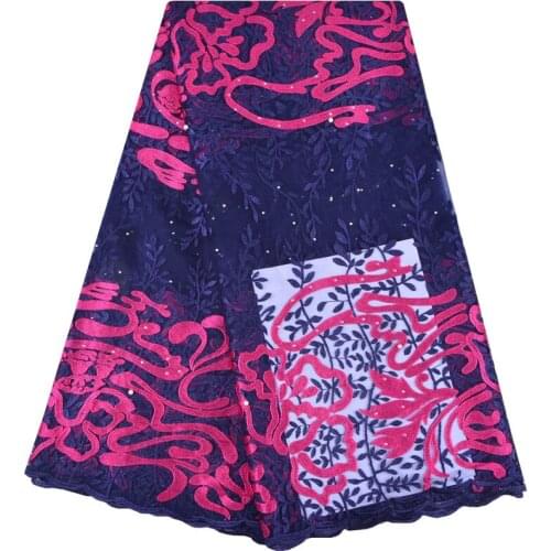 2018 Hot Sale Nigerian Laces Fabrics High Quality Tulle African Laces Fabric Wedding African French Net Lace For Party F1204