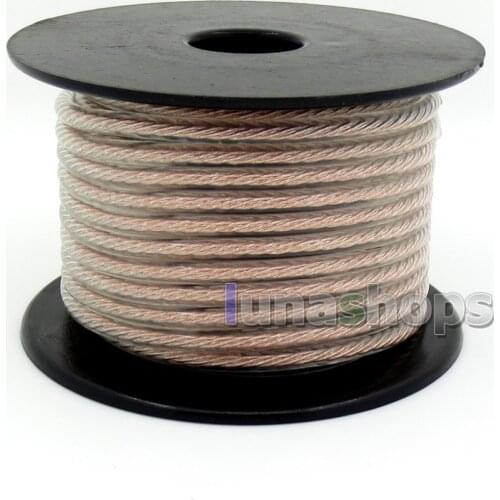 LN005918 3m Bulk OCC + Silver Plated Mixed Bulk 4 Cores 68pcs Single Wire DIY Earphone Cable Litz cable