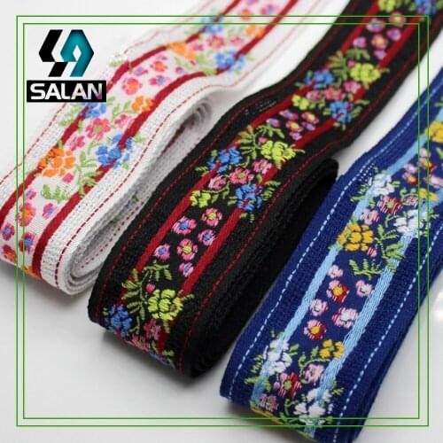 Pastoral small, refreshing national wind, flowers bloom, mesh, hollow, embroidery lace, ribbon, womens lace accessories