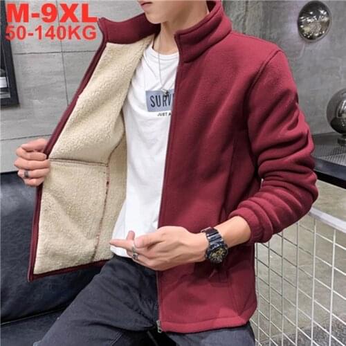 Jacket Coat Male Warm Military Coats Vintage Softshell Overcoats Large Size 9xl 8xl 7xl Winter Thicken Men Jackets Fleece Lined