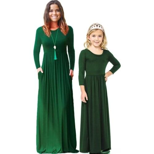 Mommy and Me Outfits Look Mum Girl Dress Mom Mama Baby Clothing 2021 Mother Daughter Dresses for Family Matching Clothes