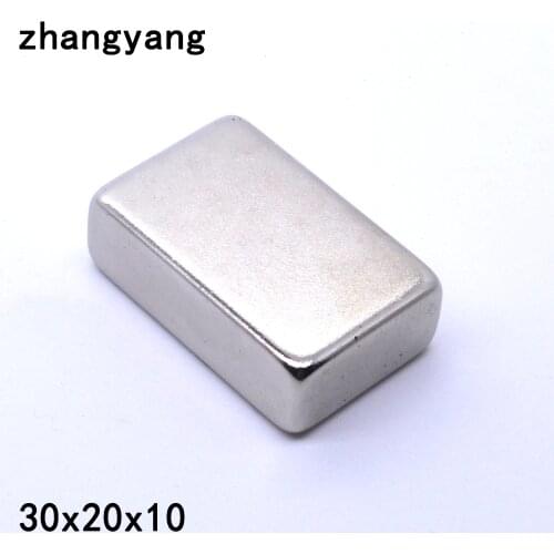 10PC 30mmx20mmx10mm strong magnet 30*20*10mm Strong Block Magnet Rare Earth Neodymium 30x20x10 mm Square magnets