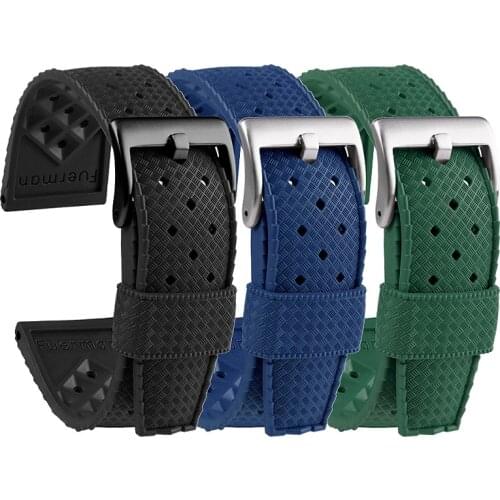 20mm 22mm Premium-Grade Tropic Rubber Watch Strap For s-eiko SRP777J1 New Watch Band Diving Waterproof Bracelet Black Color