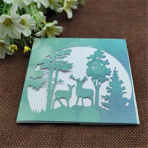 Christmas Tree Animal Stencils Die Cut Craft Metal Cutting Dies DIY Scrapbooking