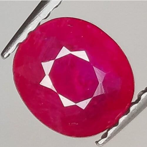 1.03ct Ruby oval cut 6.6x5.8mm