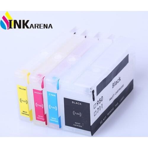 INKARENA Compatible Ink Cartridge Replacement For HP 711 Refillable Refilled Cartridge DesignJet T520 T120 Printer Refill kit