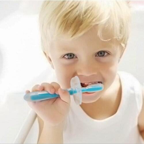 Infant Kids Dental Oral Care Tooth Brush Tool Toddler Teething Teether Newborn Teethbrush Baby Soft Silicone Training Toothbrush
