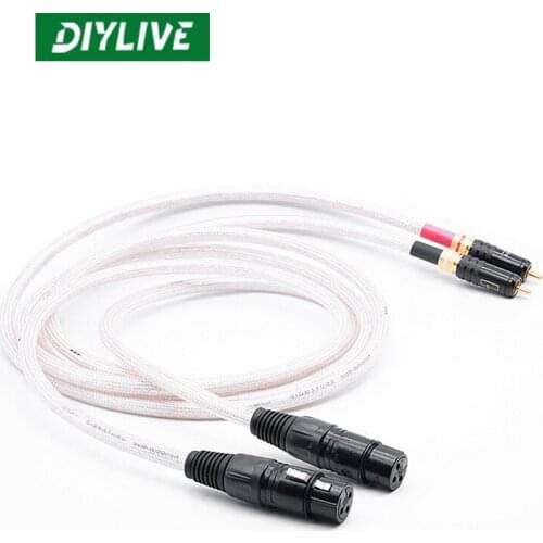 DIYLIVE UK QED Signature Edition RCA to Carnon audio signal line XLR balance line WBT to Carnon bus