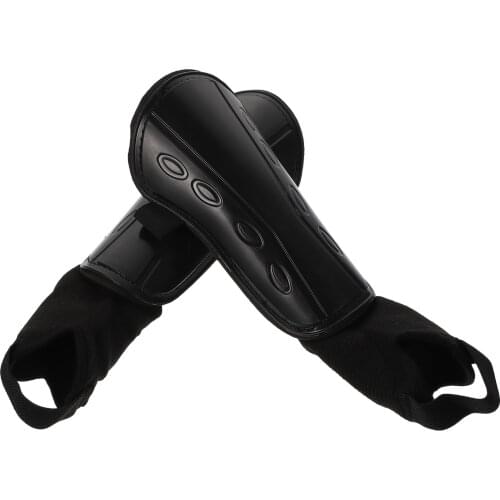 1 Pair Lightweight Adults Football Calf Protectors with Elbow Pads (Black)