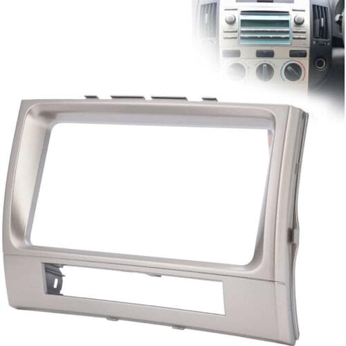 2Din Radio Stereo Fascia Panel Frame Dash Trim Replacement for Corolla Verso 2004 2005 2006 2007 2008 2009 ABS